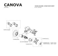 RECAMBIOS BATERIA DUCHA CANOVA CRISTINA